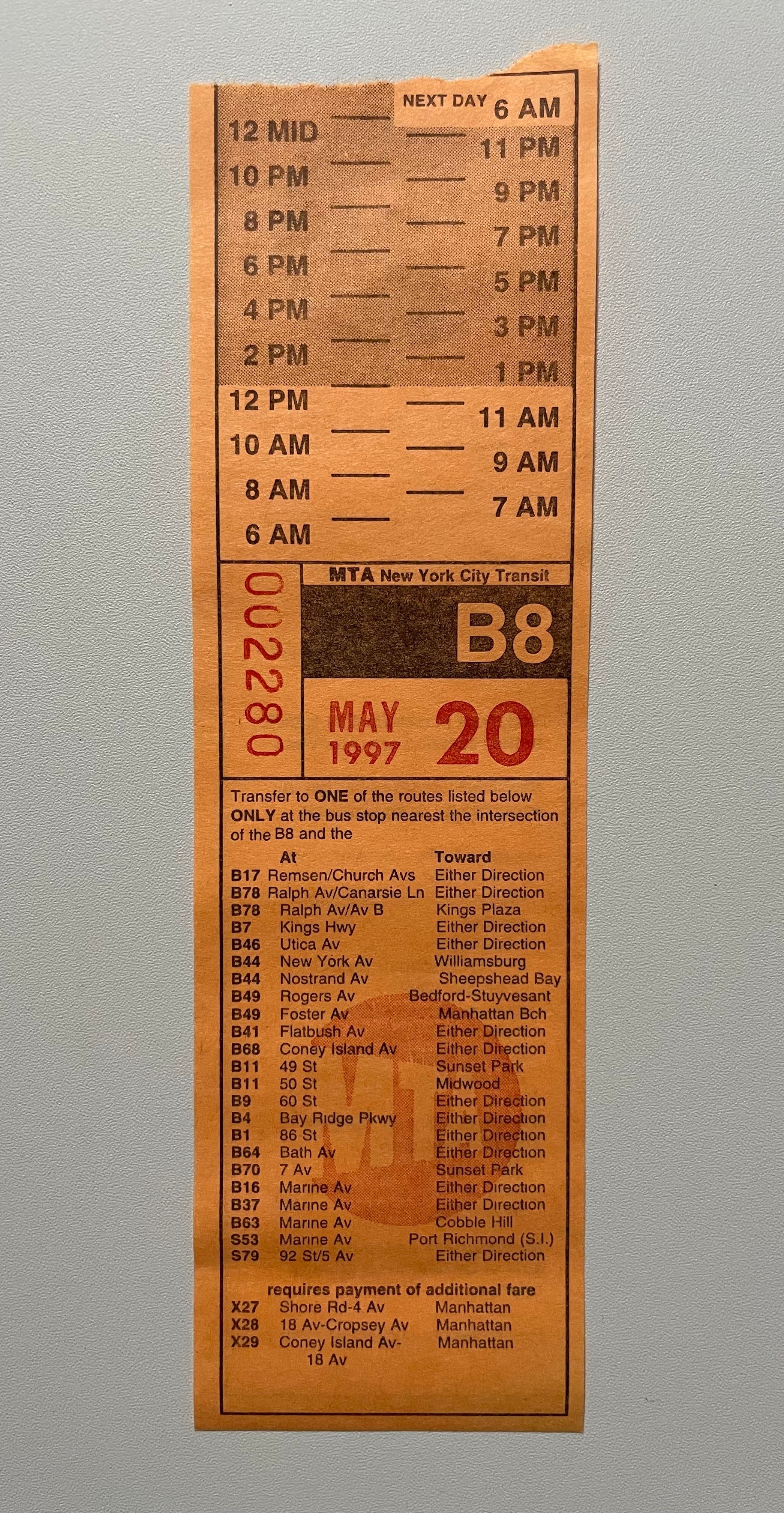 Paper Bus Transfer